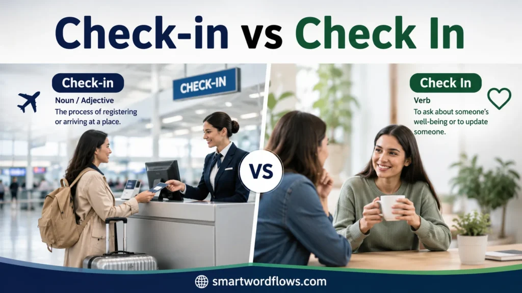 Check-in vs Check In