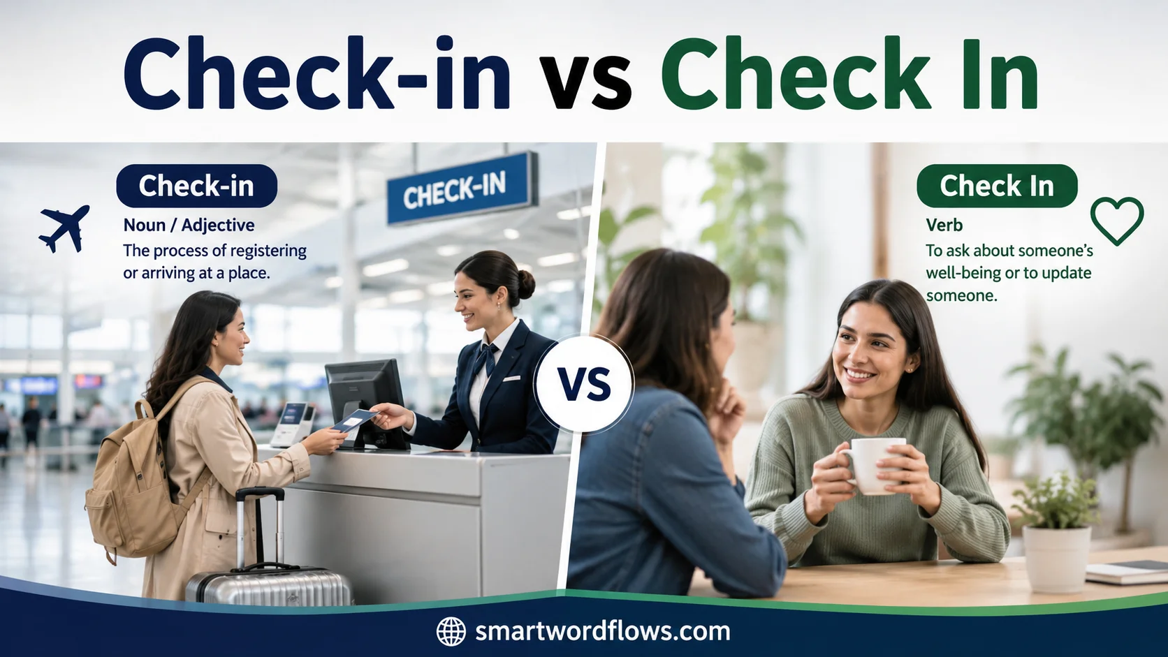 Check-in vs Check In