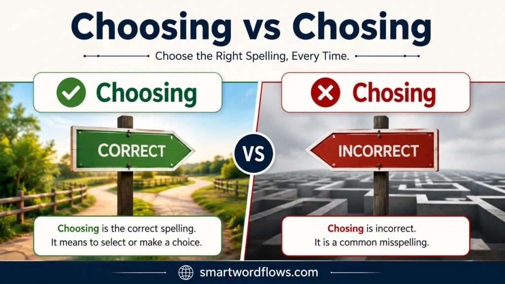 Choosing vs Chosing