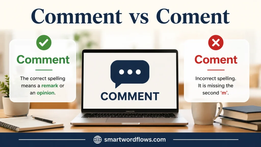 Comment vs Coment
