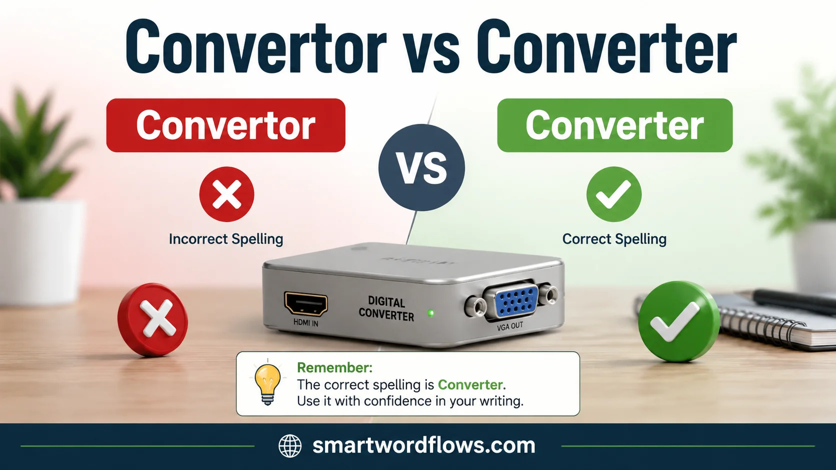 Convertor vs Converter
