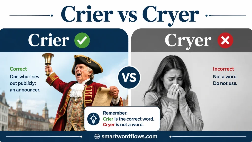 Crier vs Cryer