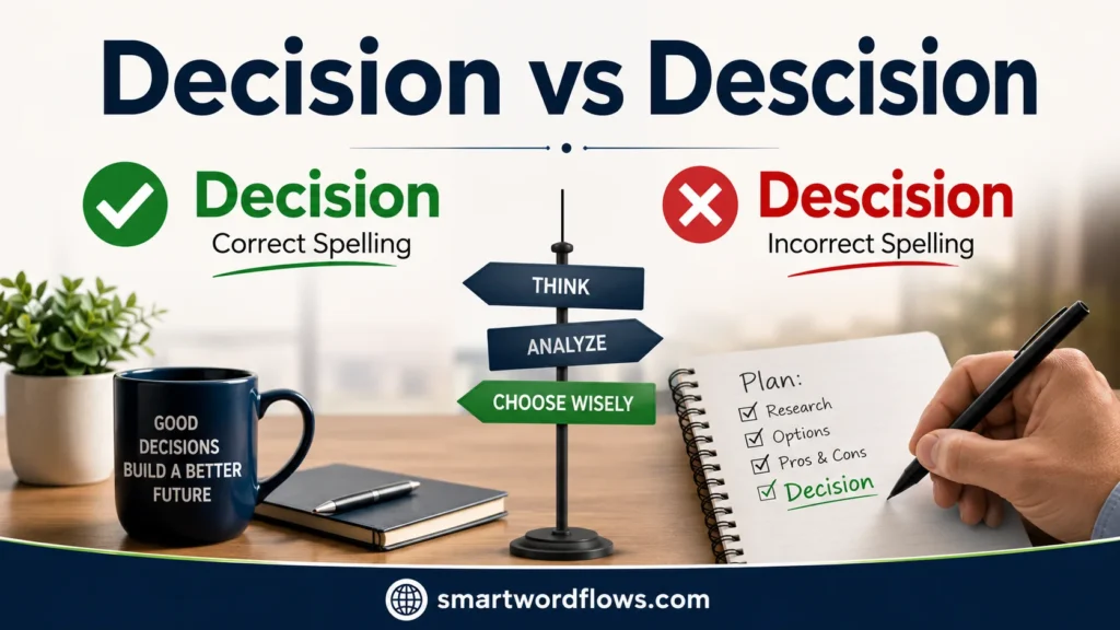 Decision vs Descision