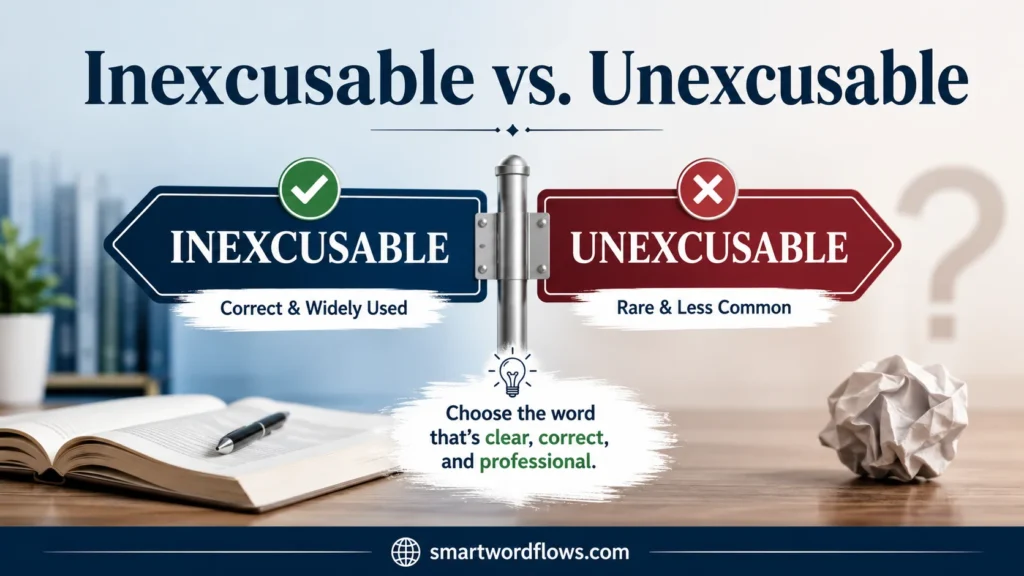 Inexcusable vs. Unexcusable
