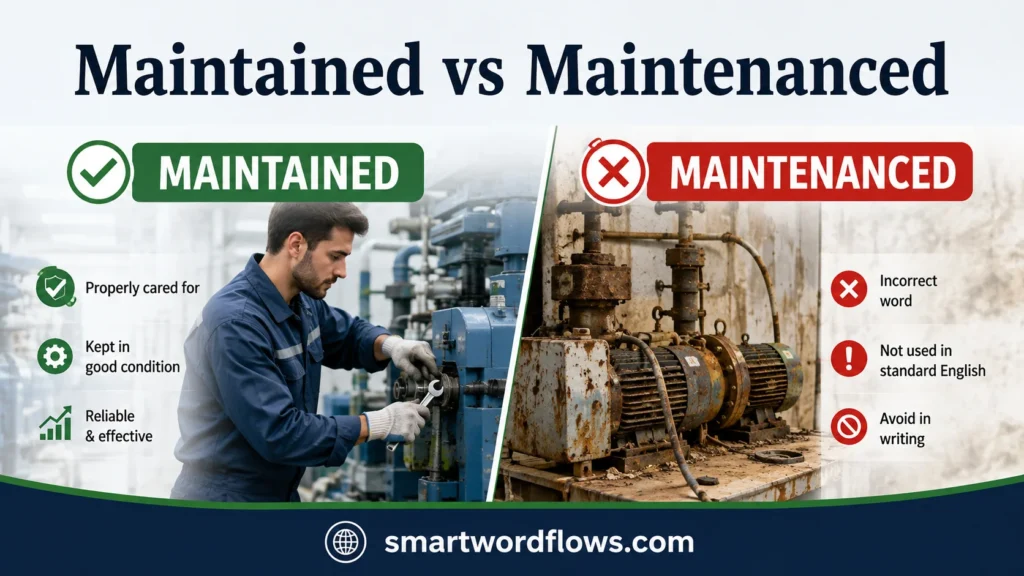 Maintained vs Maintenanced