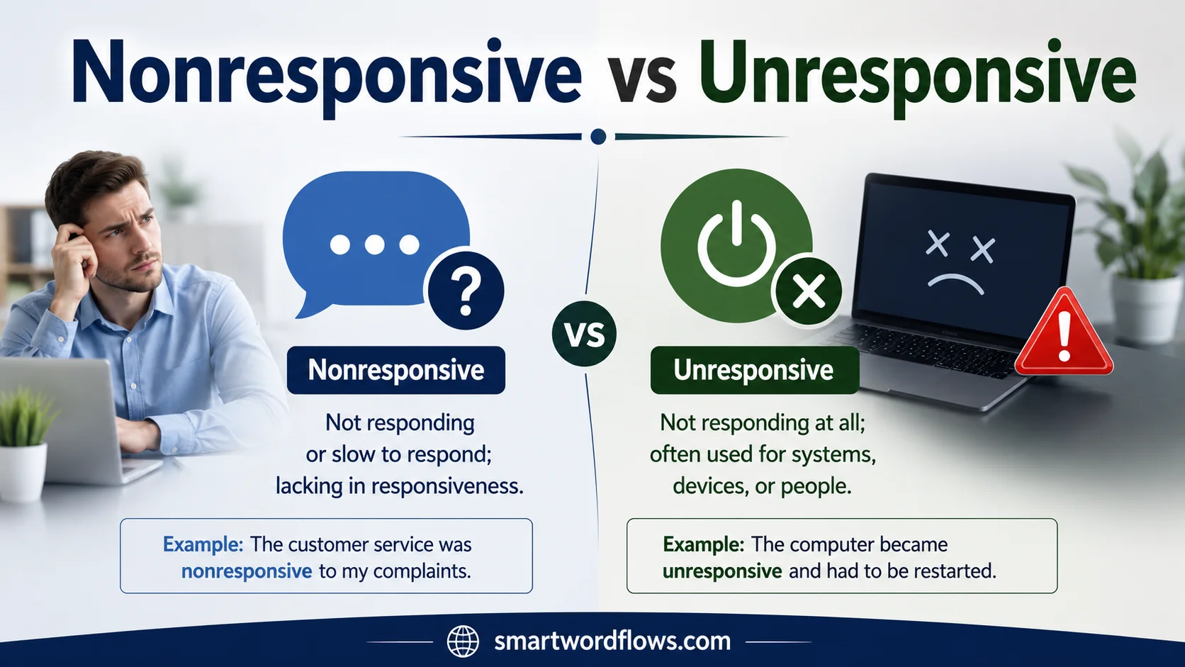 Nonresponsive vs Unresponsive