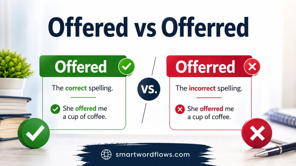 Offered vs Offerred