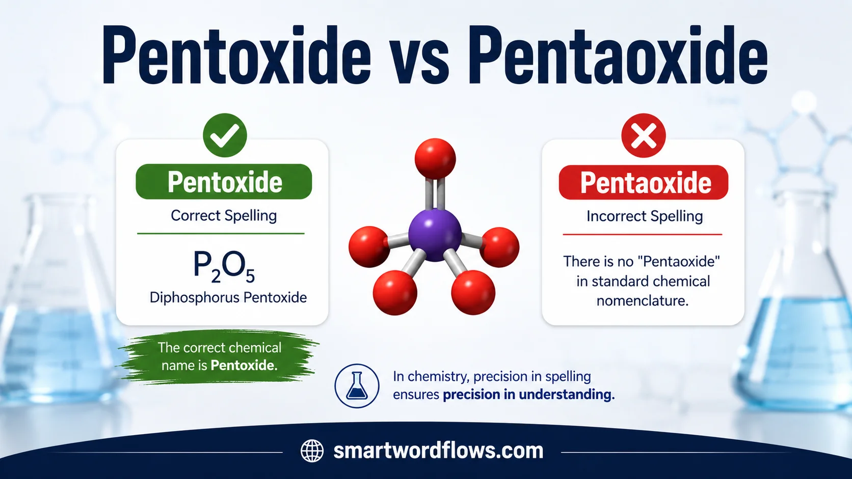 Pentoxide vs Pentaoxide