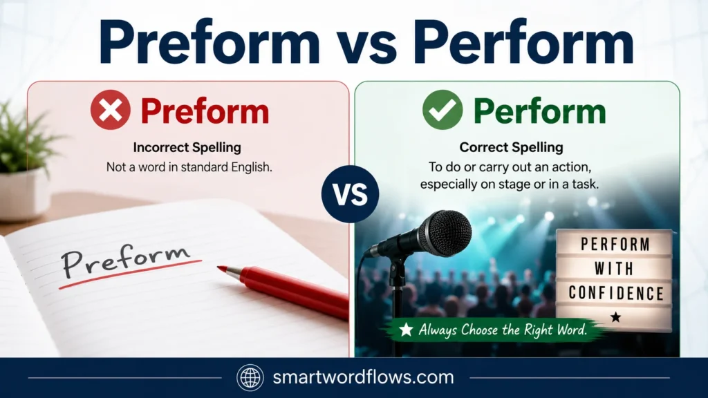 Preform vs Perform