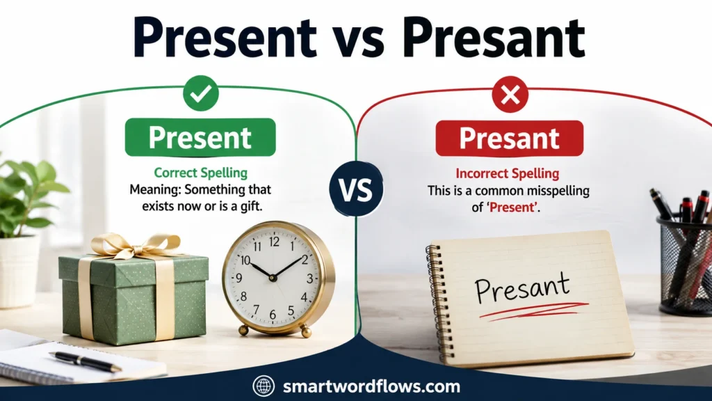 Present vs Presant