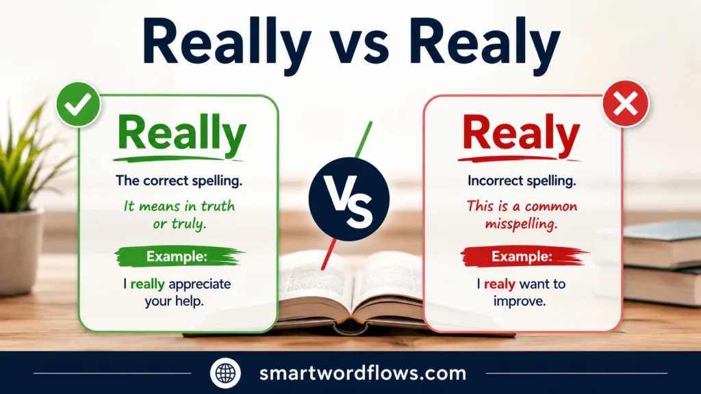 Really vs Realy