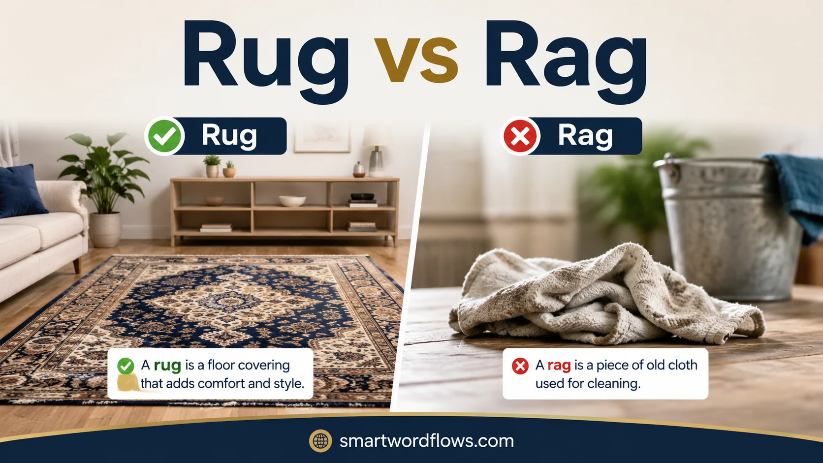 Rug vs Rag