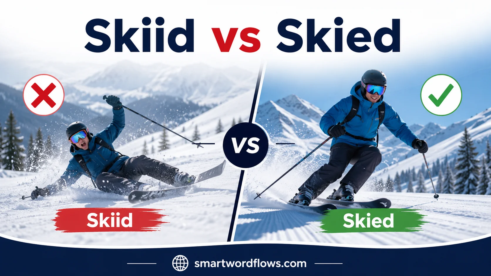 Skiid vs Skied
