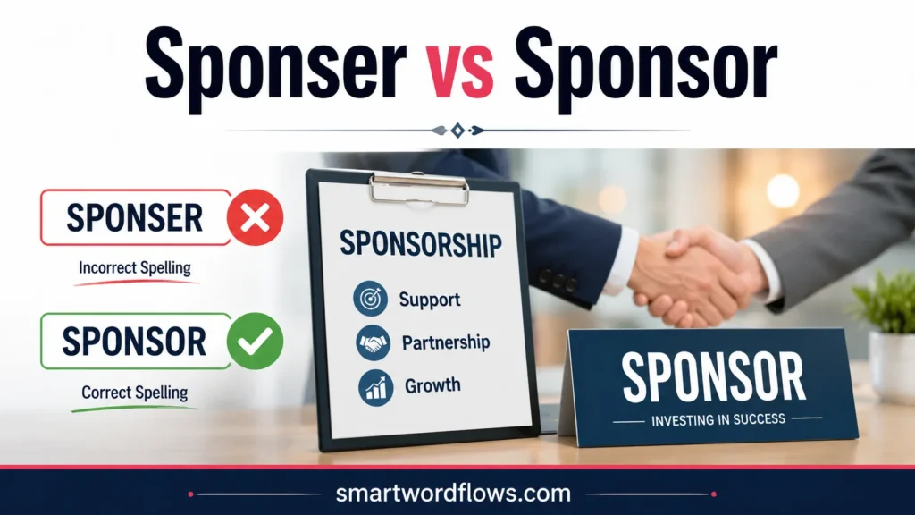 Sponser vs Sponsor