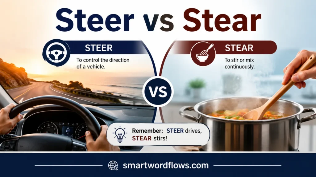 Steer vs Stear