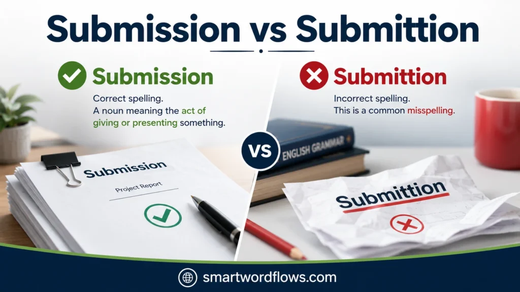 Submission vs Submittion