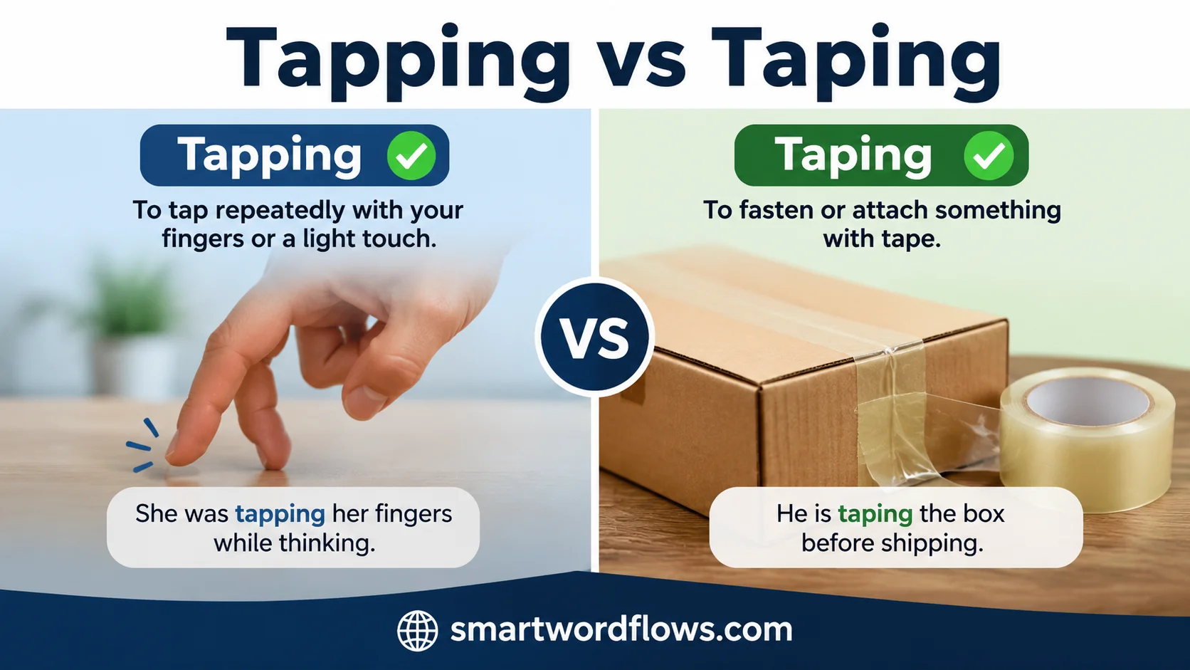 Tapping vs Taping