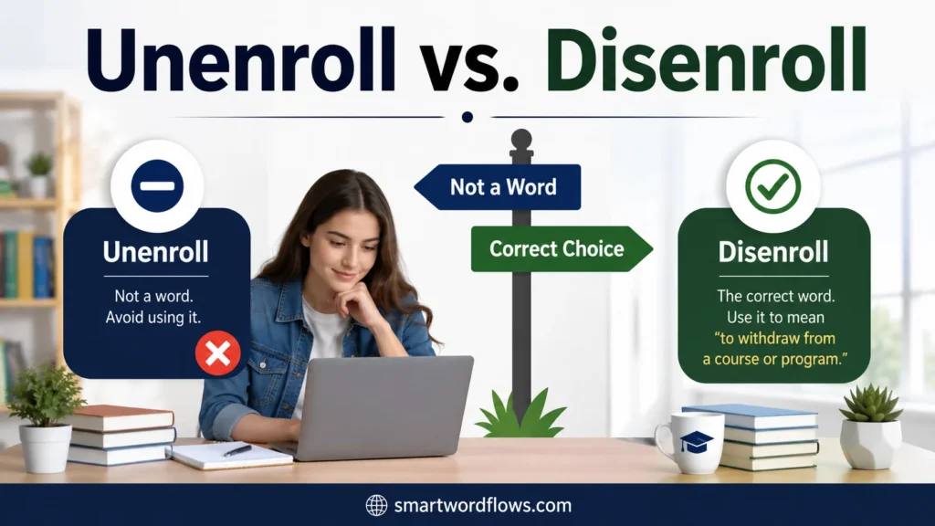 Unenroll vs. Disenroll