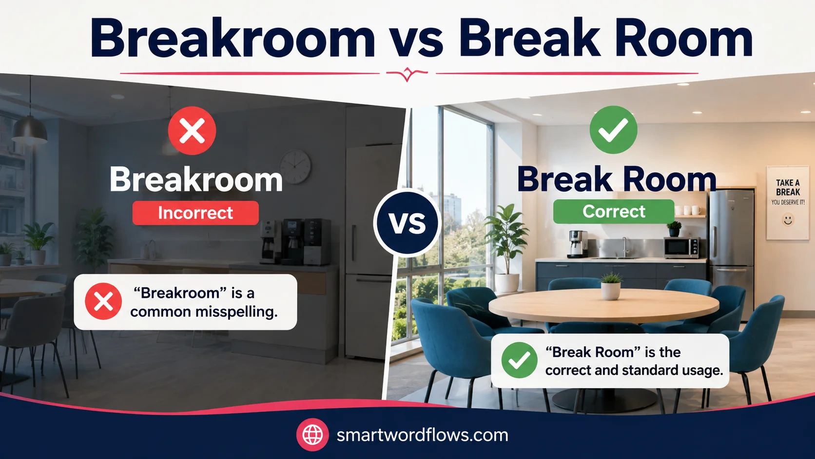 Breakroom vs Break Room