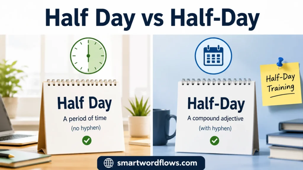 Half Day vs Half-Day