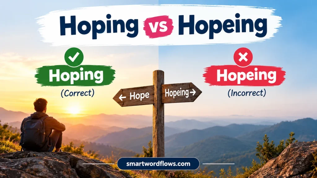 Hoping vs Hopeing