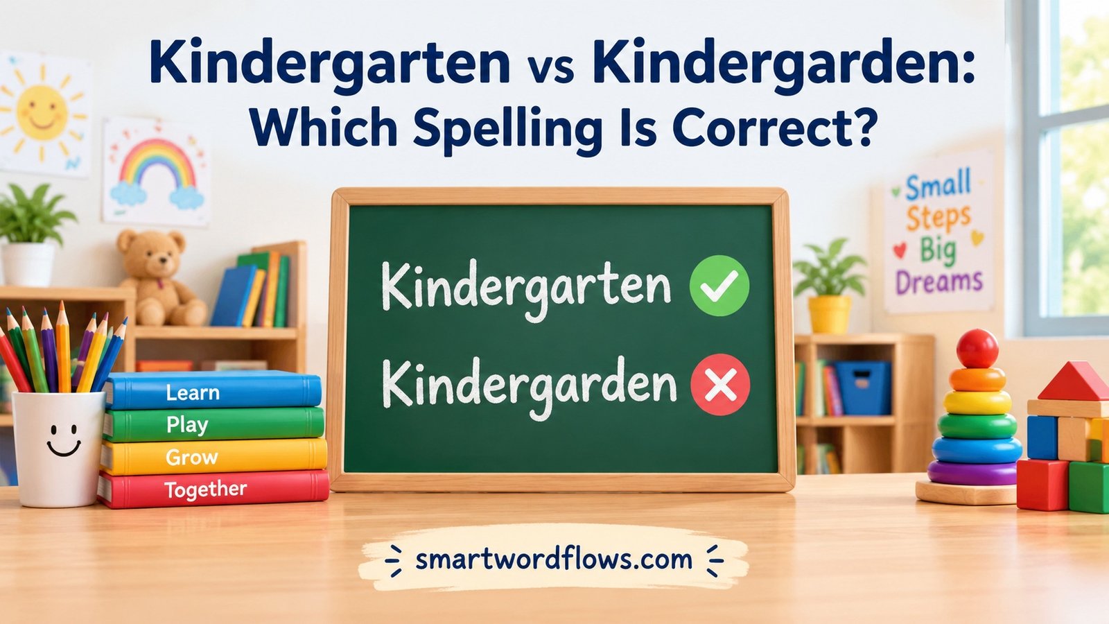 Kindergarten vs Kindergarden: Which Spelling Is Correct?