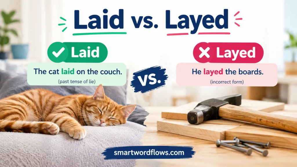 Laid vs. Layed