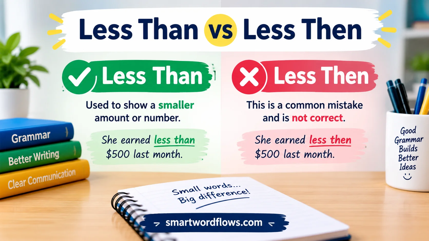 Less Than vs Less Then