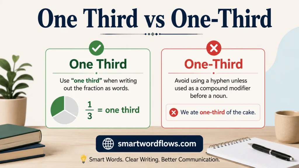 One Third vs One-Third