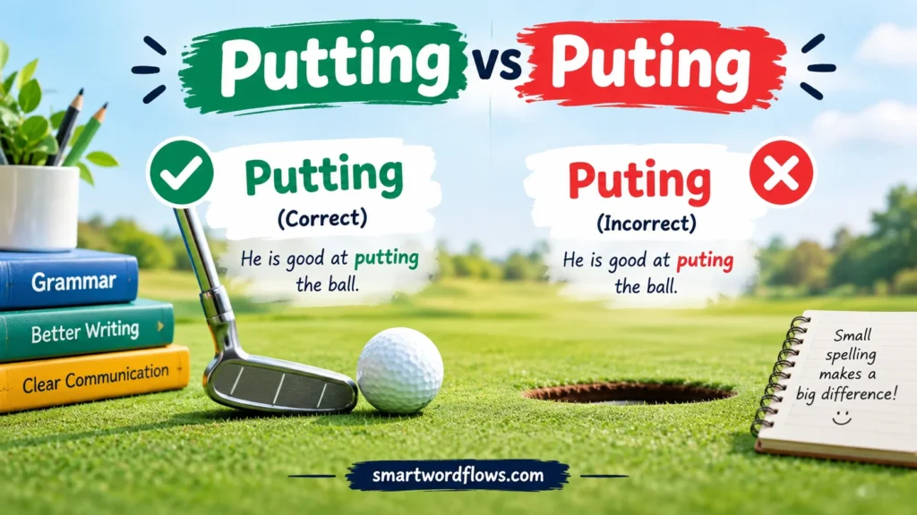 Putting vs Puting