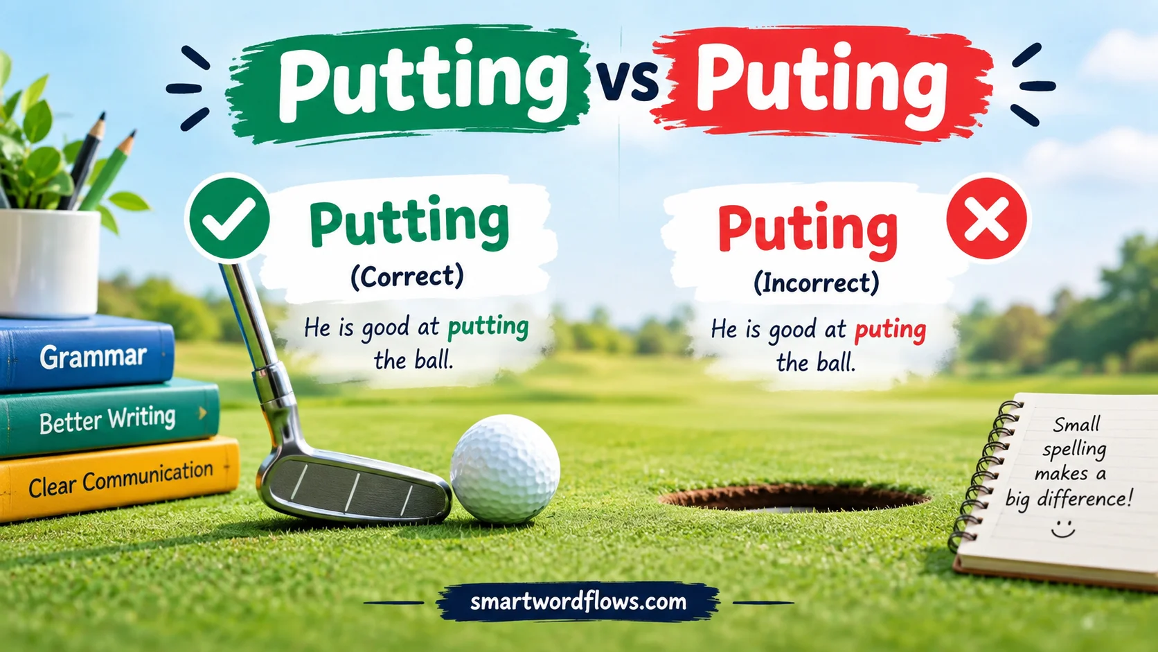 Putting vs Puting