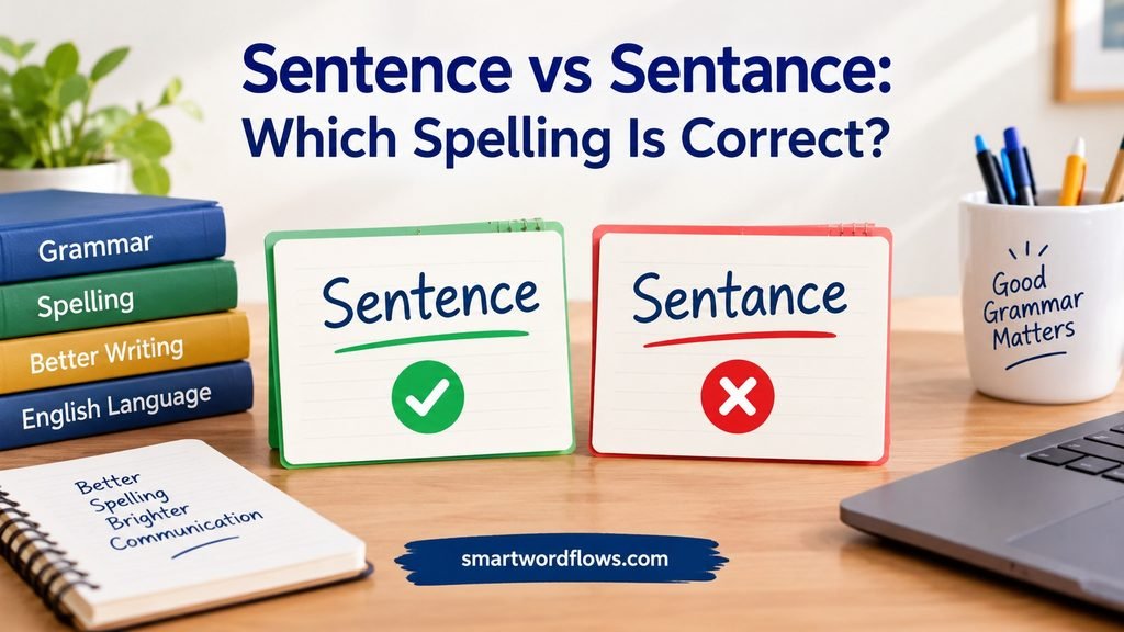 Sentence vs Sentance: Which Spelling Is Correct?