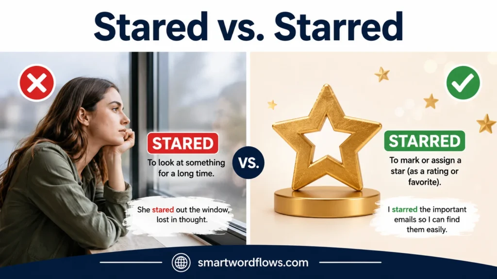 Stared vs. Starred