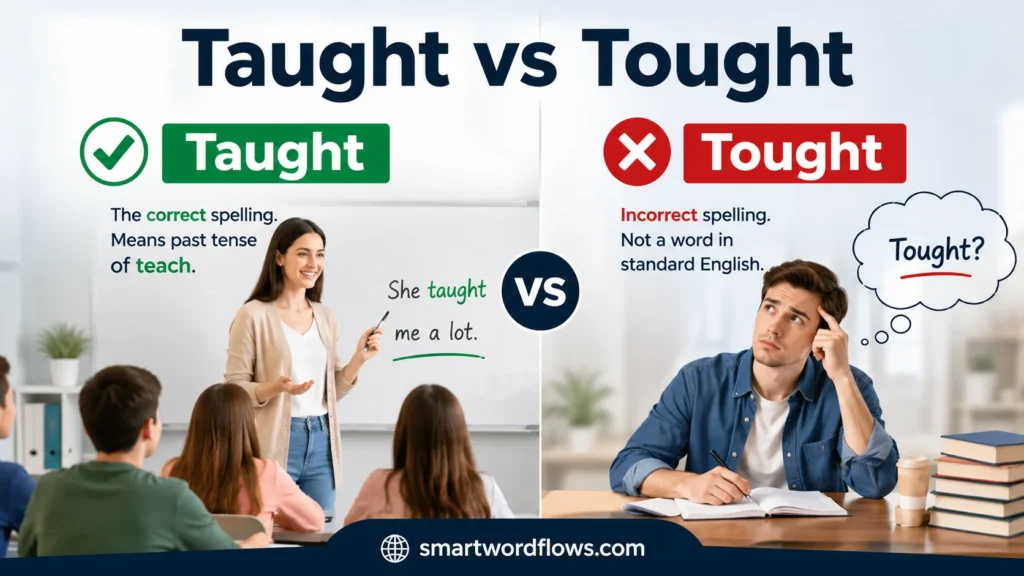 Taught vs Tought