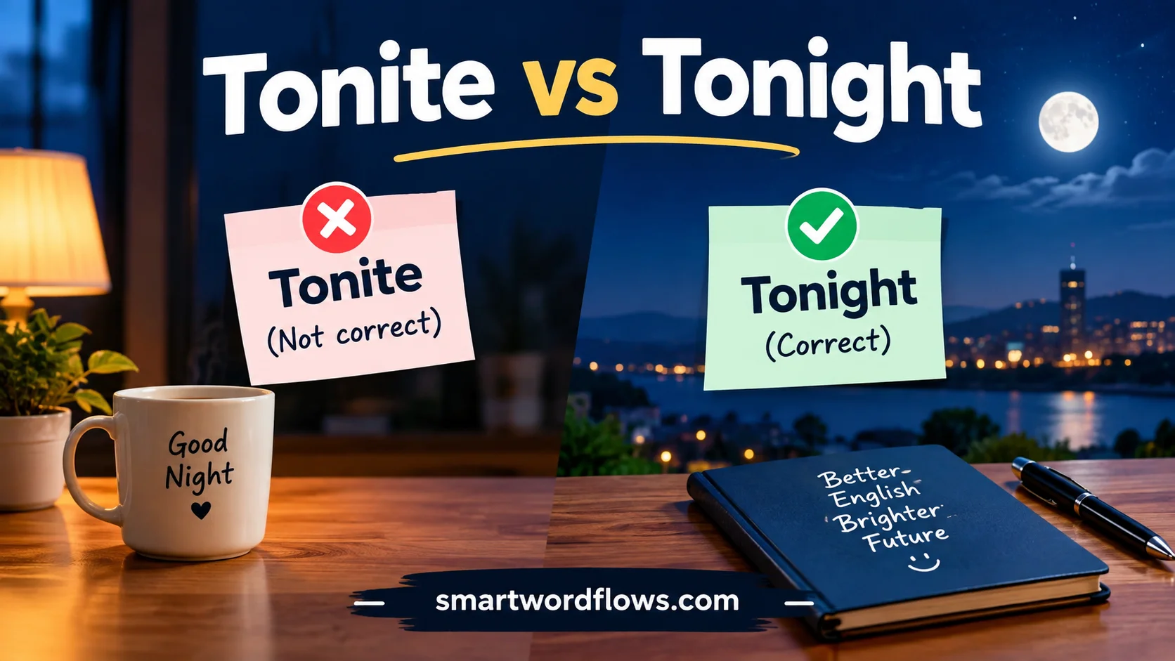 Tonite vs Tonight