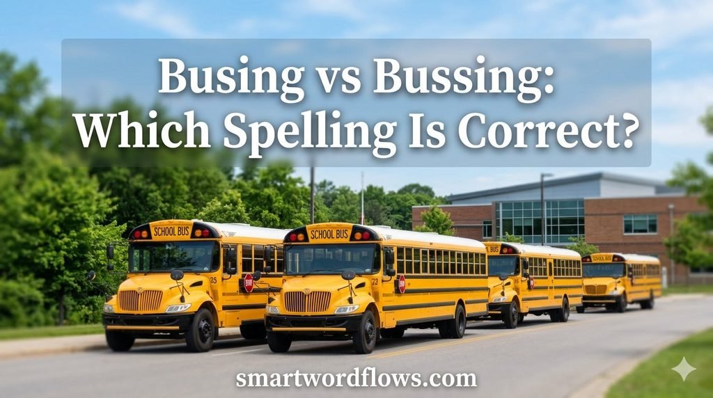 Busing vs Bussing: Which Spelling Is Correct?