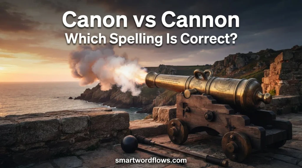 Canon vs Cannon: Which Spelling Is Correct?