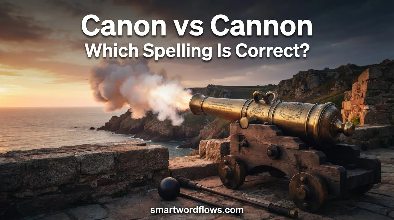 Canon vs Cannon: Which Spelling Is Correct?