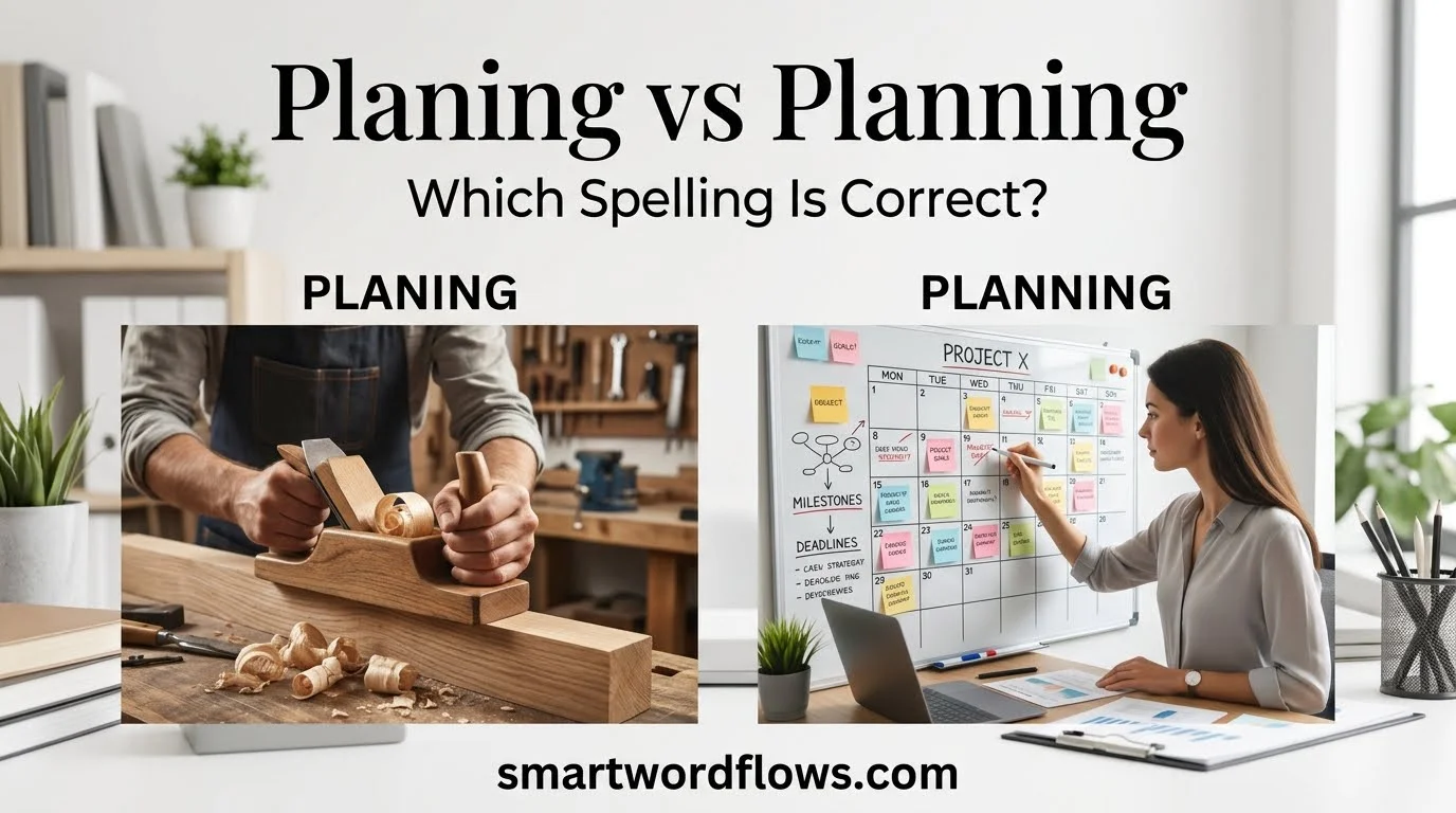 Planing vs Planning: Which Spelling Is Correct?