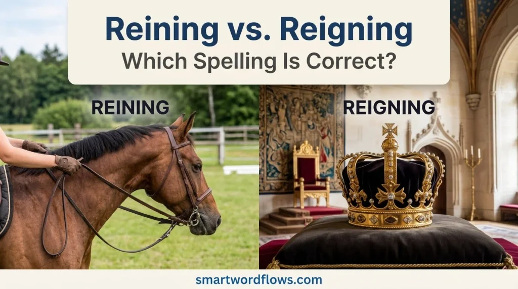 Reining vs. Reigning: Which Spelling Is Correct?