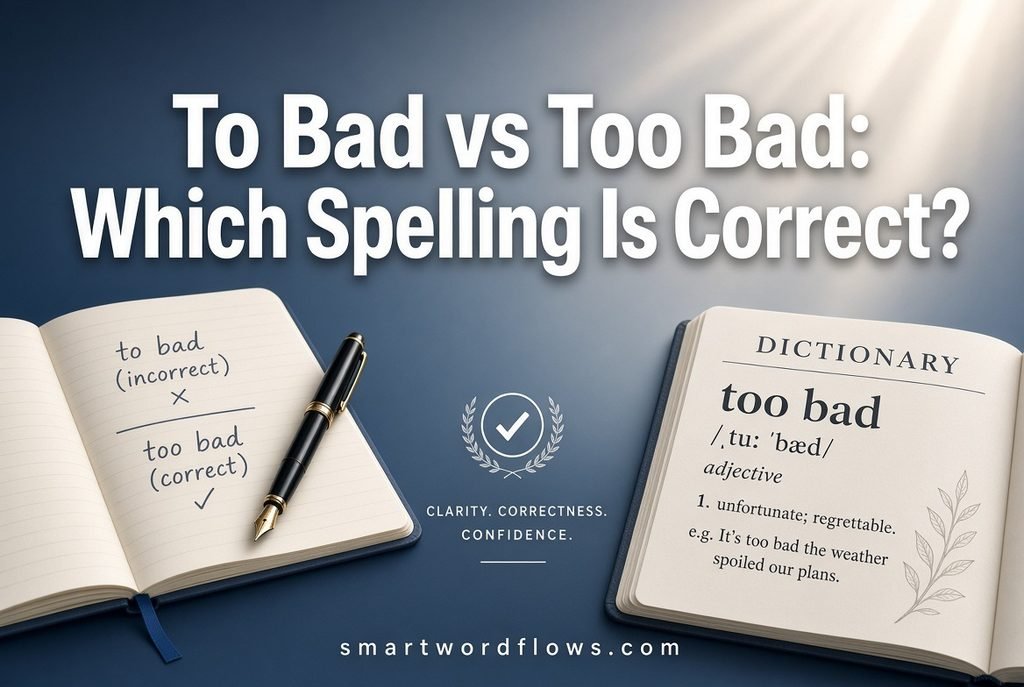 To Bad vs Too Bad: Which Spelling Is Correct?